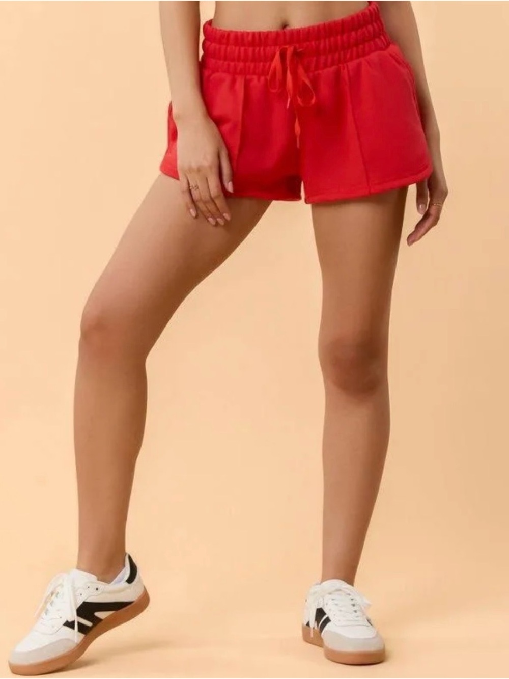 BLOGILATES Red Marshmallow Dolphin Short Size Small - Picture 2 of 7